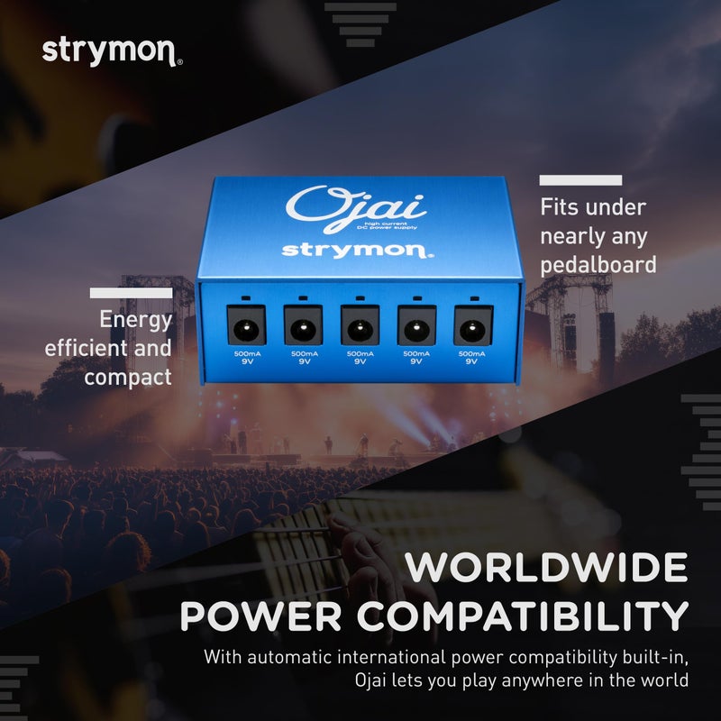 Strymon Ojai High Current 9V Guitar Effects Pedal Power Supply Expansion Kit, Five Discrete Outputs with 500mA of Current - Image 5